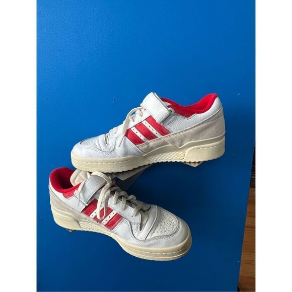 adidas Forum 84 Low 'White Vivid Red' GY5848 Men's Shoes size 11.5 - Picture 4 of 7